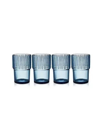 BITZ | Trinkglas KUSINTHA 4er Set 380ml Blau | 